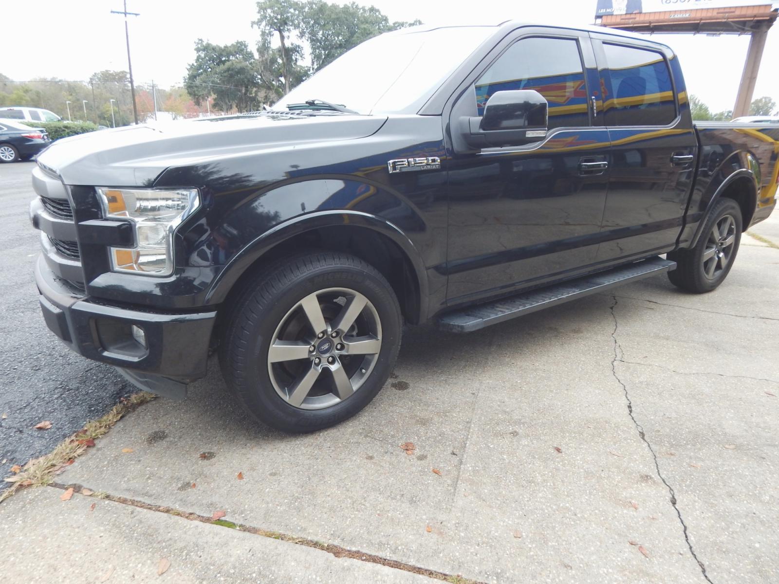 2015 Black /Charcoal Leather Ford F-150 Lariat (1FTEW1CF7FF) with an 5.0 V8 engine, Automatic transmission, located at 3120 W Tennessee St, Tallahassee, FL, 32304-1002, (850) 575-6702, 30.458841, -84.349648 - Used Car Supermarket is proud to present you with this loaded immaculate 2015 Ford F150 Crew Cab Lariat with leather, Navigation and sunroof. Used Car Supermarket prides itself in offering you the finest pre-owned vehicle in Tallahassee. Used Car Supermarket has been locally family owned and operate - Photo #1